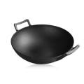 big size cast iron Chinese wok with big ears